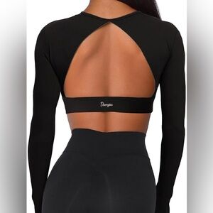 Danysu Long Sleeve Active Crop Top